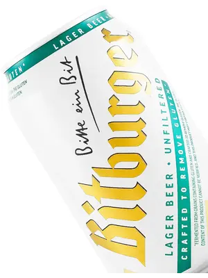 Bitburger "Gluten-Reduced" Lager 11.2oz Can - Germany
