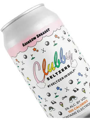 Clubby "Rainbow Sherbet" Hard Seltzer 12oz Can - McAlester, OK