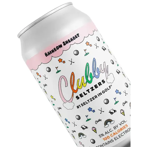 Clubby "Rainbow Sherbet" Hard Seltzer 12oz Can - McAlester, OK