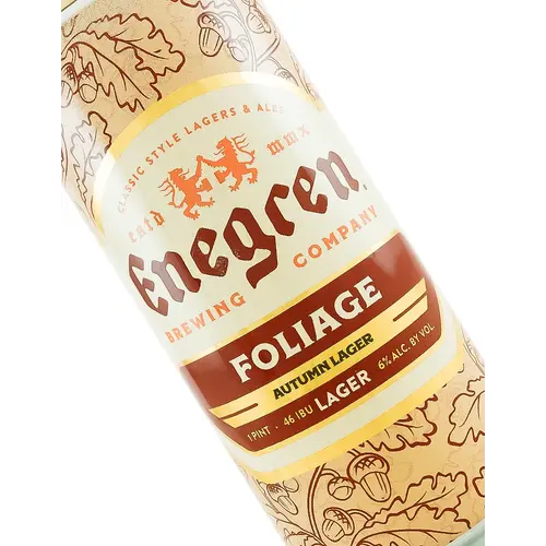 Enegren Brewing "Foliage" Autumn Lager 16oz Can - Moorpark, CA