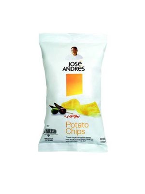 Jose Andres Potato Chips - Extra Virgin Olive Oil and Himilayan Pink Salt 6.7 oz.