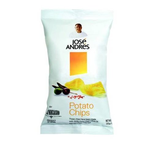 Jose Andres Potato Chips - Extra Virgin Olive Oil and Himilayan Pink Salt 6.7 oz.