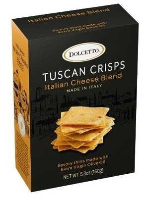 Dolcetto Tuscan Crisps Italian Cheese Blend 5.3oz, Italy