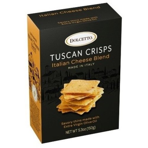 Dolcetto Tuscan Crisps Italian Cheese Blend 5.3oz, Italy