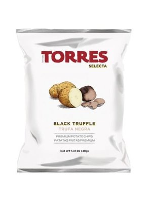 Torres "Black Truffle" Potato Chips 1.41oz Bag, Spain