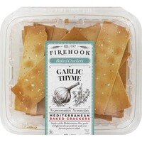 Firehook Garlic Thyme Crackers 5.5oz Container, Chantilly, Virginia
