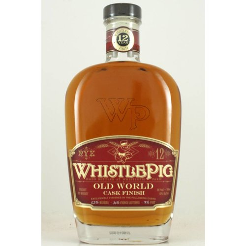 WhistlePig Straight Rye Whiskey Aged 12 Years, Vermont WhistlePig Straight Rye Whiskey Aged 12 Years, Vermont