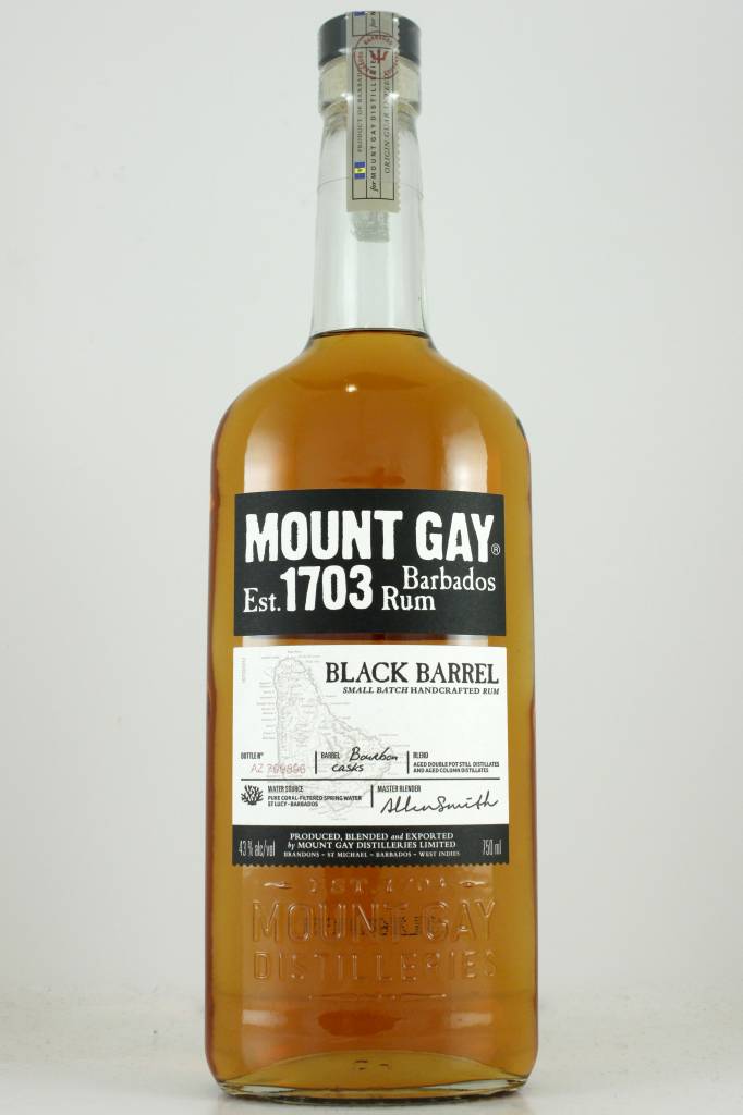 Rum mount gay black barrel