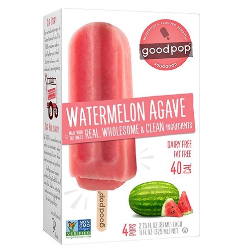 Goodpop Watermelon Agave Frozen Bars, Austin, Texas 4 pack Goodpop Watermelon Agave Frozen Bars, Austin, Texas 4 pack