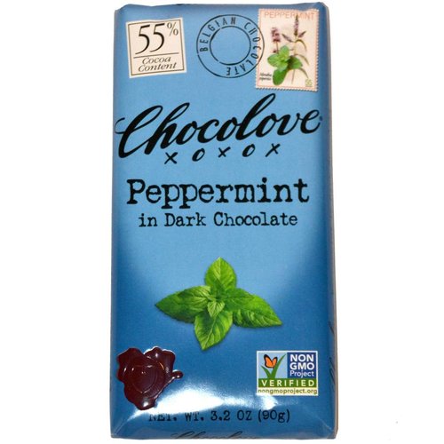 Chocolove Peppermint Dark Chocolate Bar, Boulder Chocolove Peppermint Dark Chocolate Bar, Boulder
