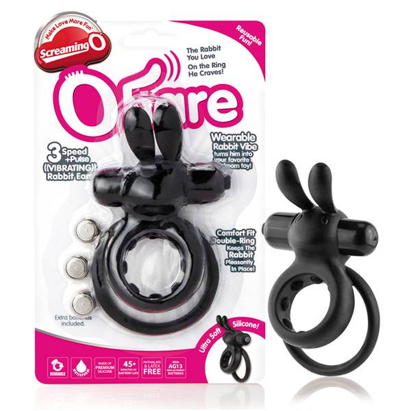Screaming O O’Hare Rabbit Ring (Black)
