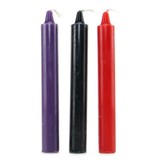 Doc Johnson Toys Japanese Drip Candles Black/Purple/Red