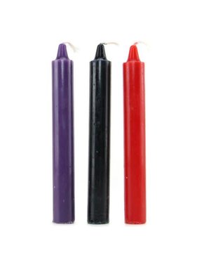 Doc Johnson Toys Japanese Drip Candles Black/Purple/Red