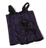 Premium Products Lace Up Overbust Corset Vest (Purple)