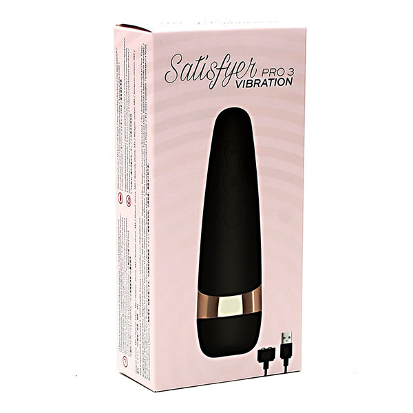 Satisfyer Satisfyer Pro 3+ Vibration Clitoral Stimulator (Black Gold)