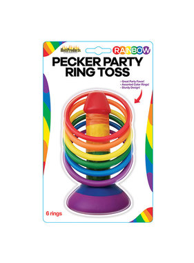 Hott Products Rainbow Pecker Party Ring Toss