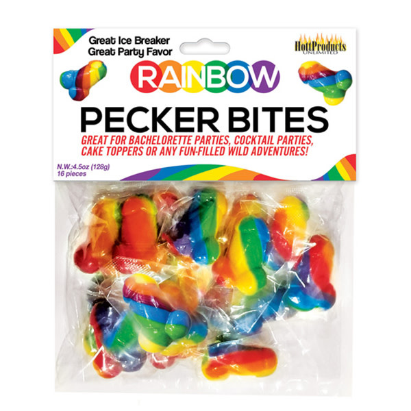 Hott Products Rainbow Pecker Bites Candies