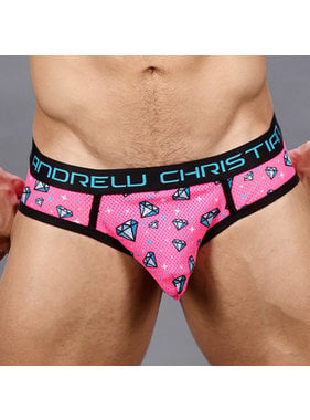 Andrew Christian Menswear Andrew Christian Forever Diamond Mesh Brief w/ Almost Naked