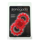 NS Novelties Renegade Gears Cock Ring Set (Red)