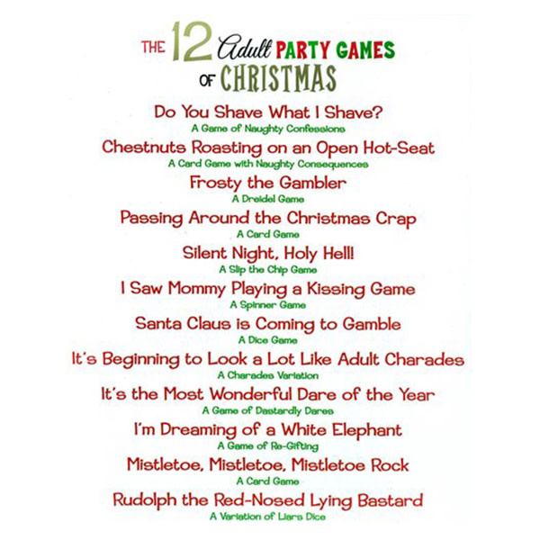 Kheper Games The 12 Adult Party Games of Christmas