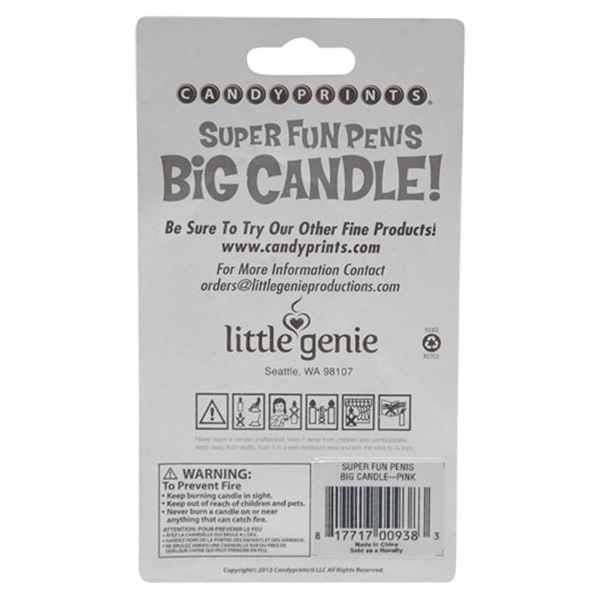 Candyprints Super Fun Penis Big Candle