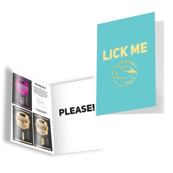 Kama Sutra Kama Sutra Naughty Notes Greeting Card: Lick Me