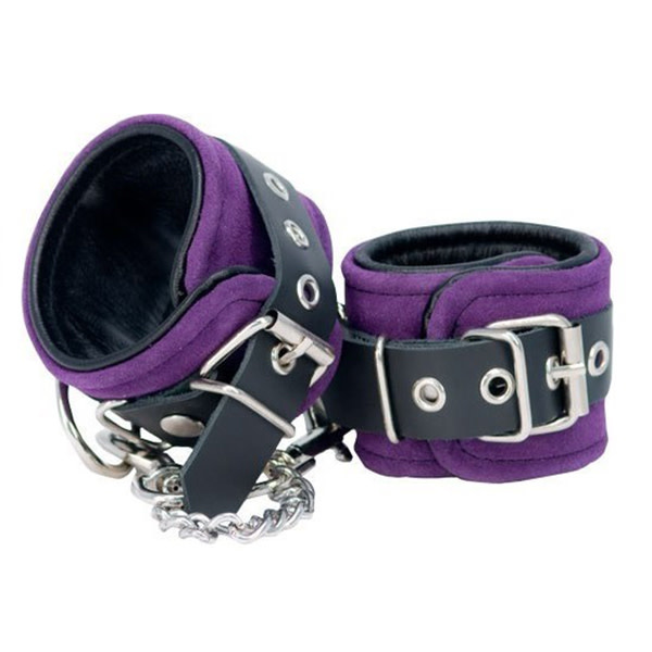 BMS Enterprises Punishment Purple Suede Wrist Cuffs