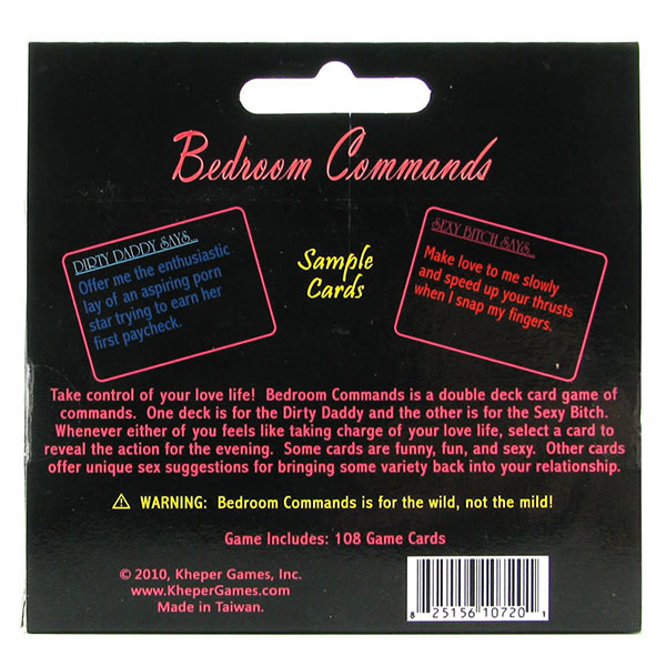 Kheper Games Bedroom Commands Couple's Game