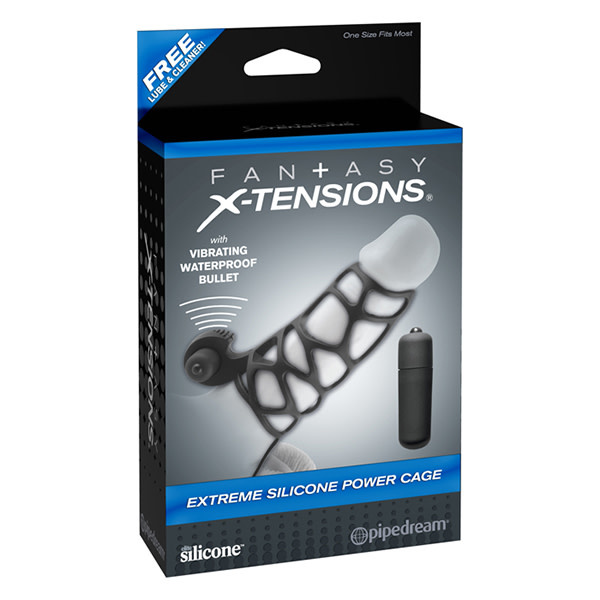 Pipedream Products Fantasy X-tensions Extreme Silicone Power Cage (Black)