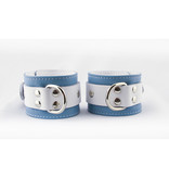 Aslan Leather Inc. Crystal Blue Wrist Cuffs