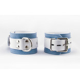 Aslan Leather Inc. Crystal Blue Wrist Cuffs