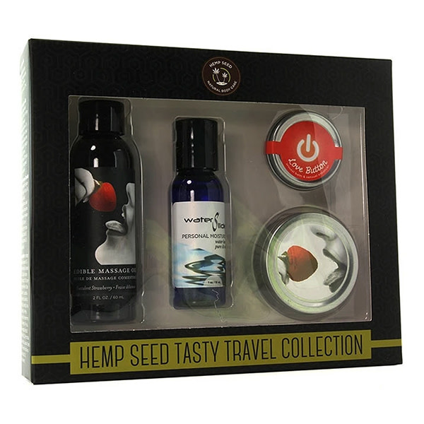 Earthly Body Earthly Body Hemp Seed Tasty Travel Set (Strawberry)