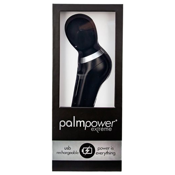 BMS Enterprises PalmPower Extreme: Rechargeable Massage Wand (Black)