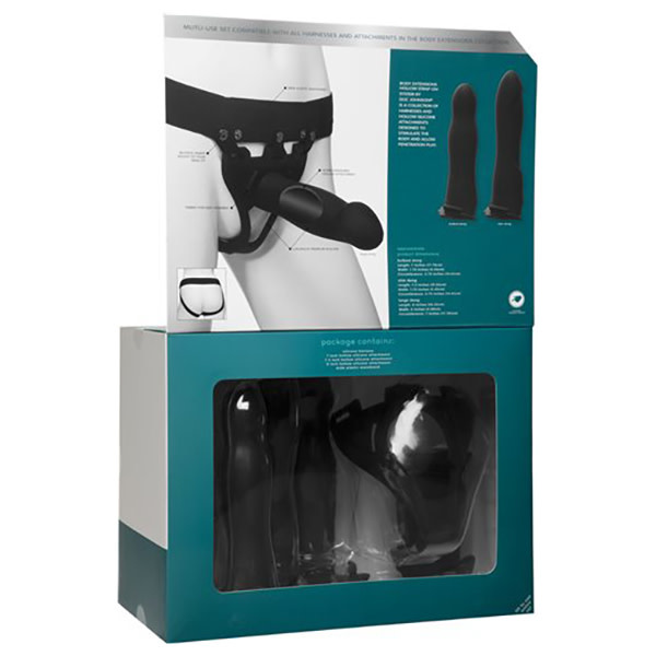Doc Johnson Toys Doc Johnson Body Extensions: BE Ready 4-Piece Hollow Strap-On Set