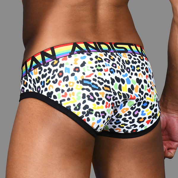 Andrew Christian Menswear Pride Animal Party Brief w/ Almost Naked (Extra Small)