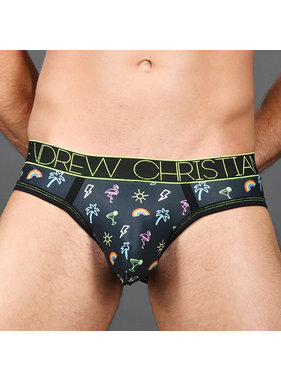 Andrew Christian Menswear Andrew Christian Neon Paradise Brief w/ Almost Naked