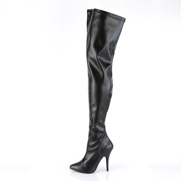 Pleaser USA SEDUCE-3000 Single Sole Thigh High Boots