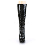 Pleaser USA SEDUCE-2020 Single Sole Boot (Black Patent)