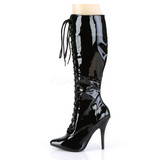 Pleaser USA SEDUCE-2020 Single Sole Boot (Black Patent)