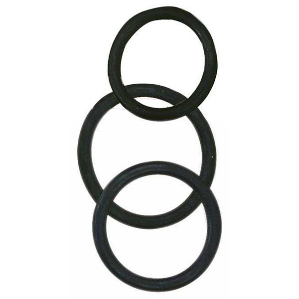 NMC Rubber Cock and Ball Rings (Black)