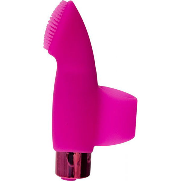 BMS Enterprises Naughty Nubbies Rechargeable Silicone Finger Vibe (Pink)