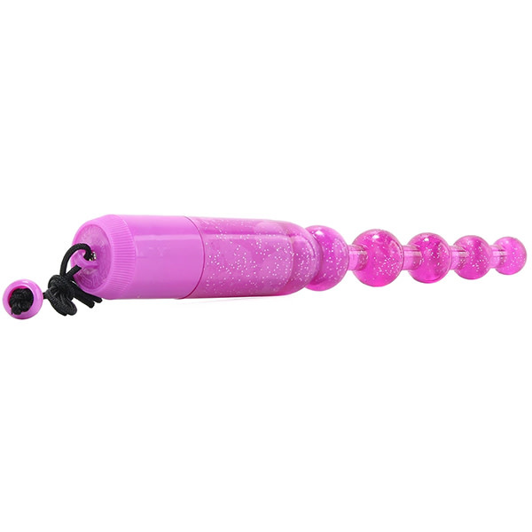 Cal Exotics Waterproof Vibrating Pleasure Beads (Purple)