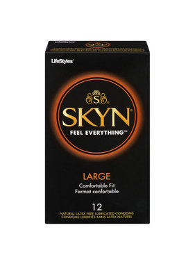 LifeStyles Condoms LifeStyles Skyn Polyisoprene Condoms Large 12 Pack