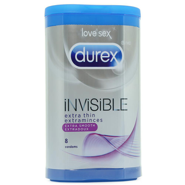 Durex Condoms Durex Invisible Extra Smooth Condoms 8 Pack