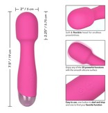 Cal Exotics Mini Miracle Massager Rechargeable Wand (Pink)