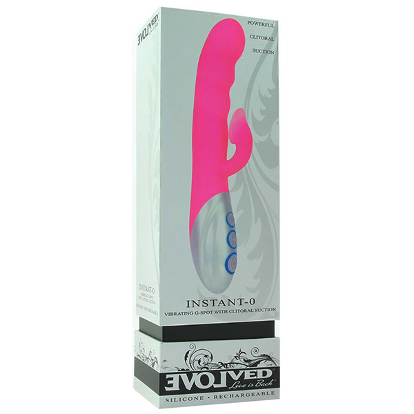 Evolved Toys Instant-O G-Spot Vibe With Clitoral Suction (Neon Pink)
