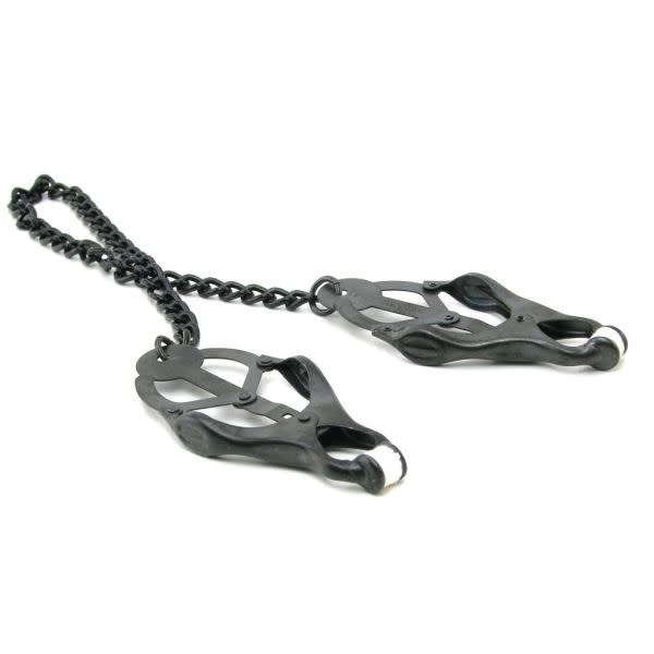 Spartacus Black Butterfly Clamp with Link Chain