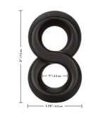 Cal Exotics Ultra-Soft Crazy 8 Cock Ring (Black)
