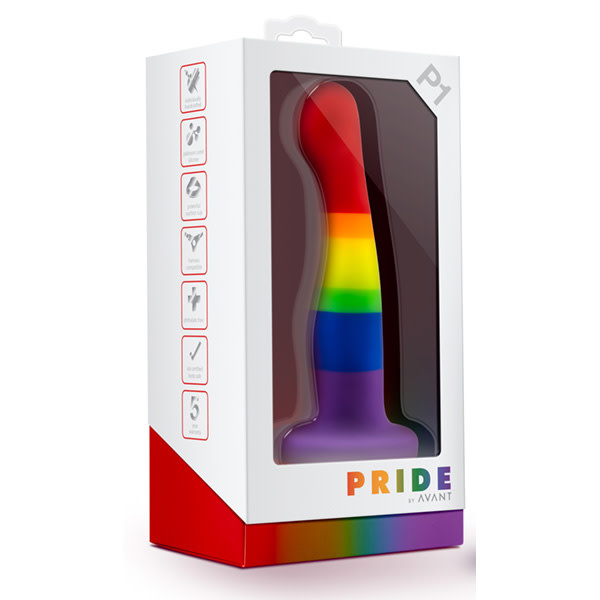 Blush Novelties Avant Pride P1 Silicone Dildo - Freedom