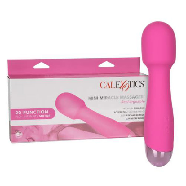 Cal Exotics Mini Miracle Massager Rechargeable Wand (Pink)